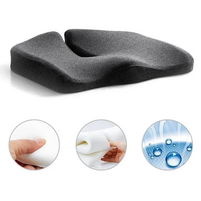 ErgoRelief Seat Cushion – Ergonomic Memory Foam Cushion for Back and Tailbone | Bowlift