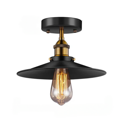 Vintage ceiling lamp in industrial style, retro ceiling light with Edison light bulb, LED-compatible | Brehn