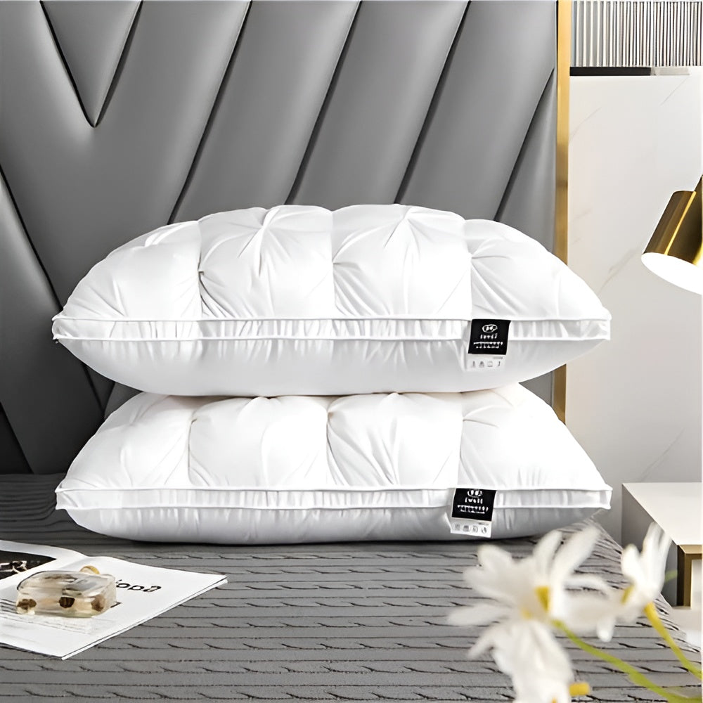 Hotel Pillow with Down Filling - Luxurious and Comfortable | Modern Design for Bedroom and Living Room | Skanto