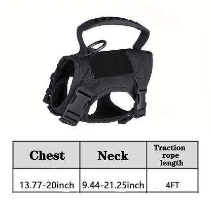 BowLift | Adjustable Tactical Pet Harness with Control Handle for Cats and Large Dogs