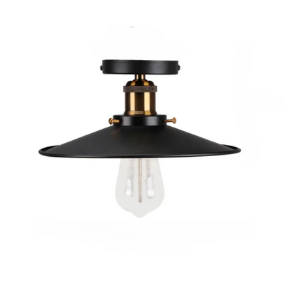 Vintage ceiling light in industrial style, metal lamp for living room or bedroom, LED-compatible | Brehn