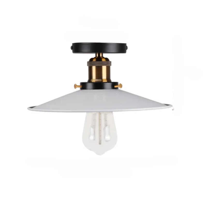 Vintage ceiling light in industrial style, metal lamp for living room or bedroom, LED-compatible | Karnz