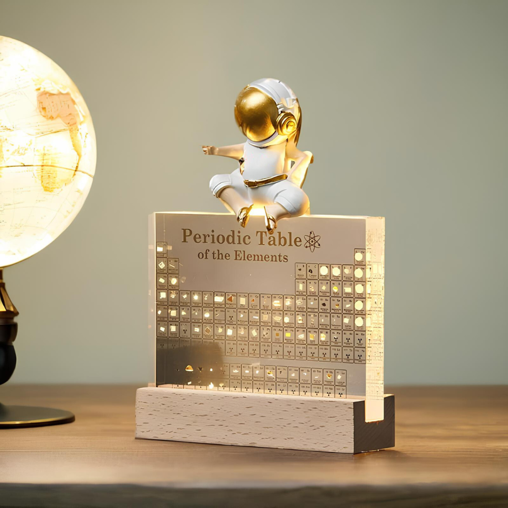 Illuminated periodic table with real elements - Elementa | Karnz