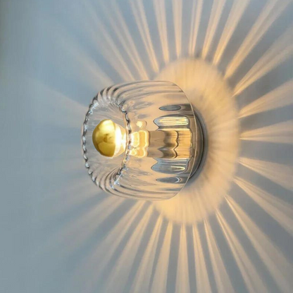 Skandinavisk Bauhaus Wall Lamp made of Glass, Modern LED Wall Lamp for Hallway & Living Room | Skanto