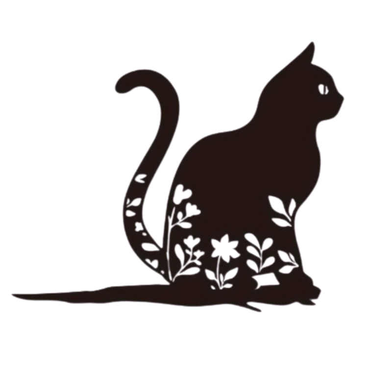 Skanto | Metal Cat Silhouette for Garden and Patio Decoration