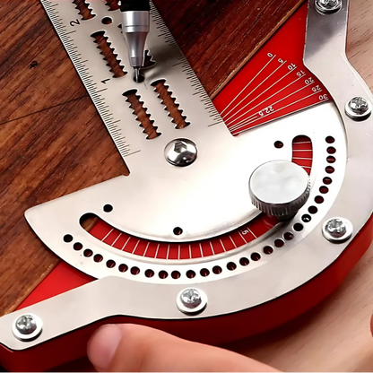 BowLift | Precision Stainless Steel Carpenter's Protractor and Edge Ruler
