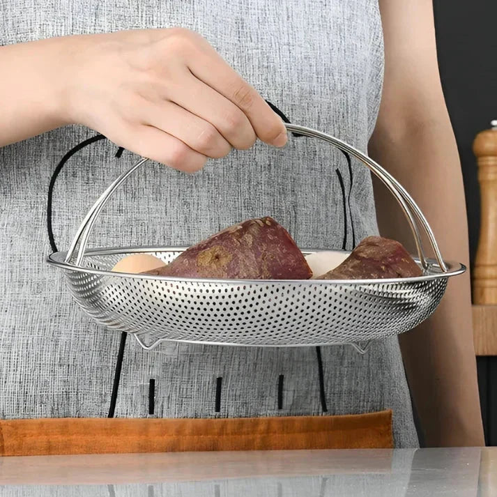 BowLift | Stainless Steel Steamer Basket – Collapsible Mesh & Draining Bowl for the Kitchen