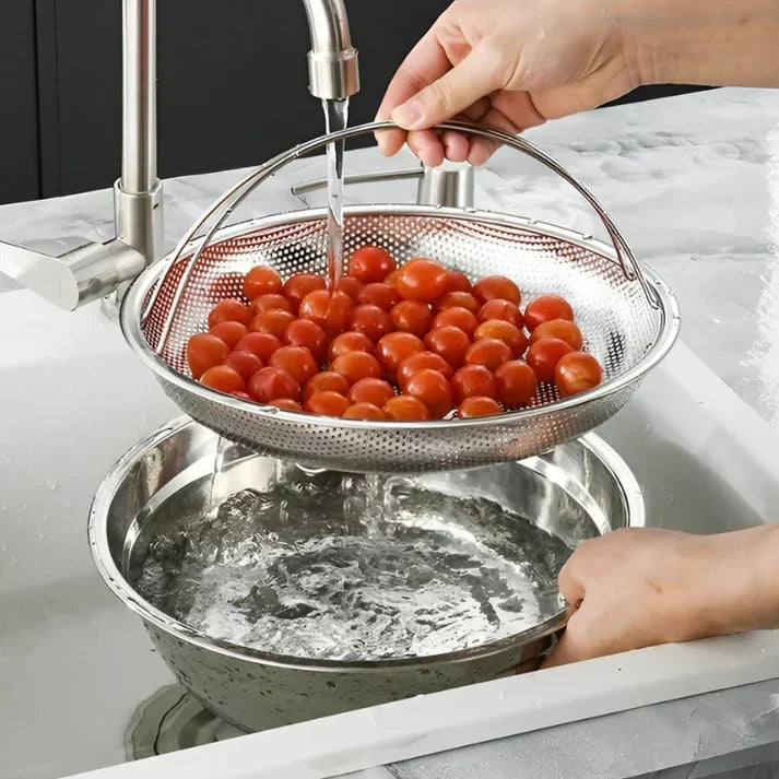 BowLift | Stainless Steel Steamer Basket – Collapsible Mesh & Draining Bowl for the Kitchen