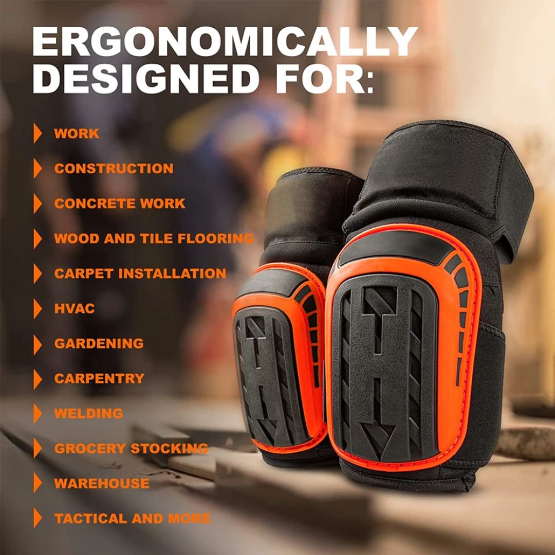 Skanto | Professional Heavy-Duty Work Knee Pads – Adjustable, Shock-Resistant, and All-Day Comfortable