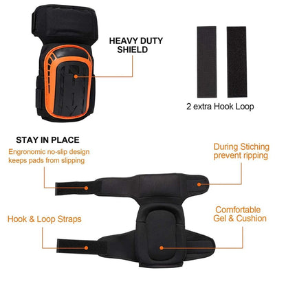 Skanto | Professional Heavy-Duty Work Knee Pads – Adjustable, Shock-Resistant, and All-Day Comfortable