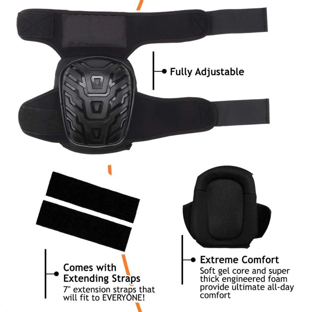 Skanto | Professional Heavy-Duty Work Knee Pads – Adjustable, Shock-Resistant, and All-Day Comfortable