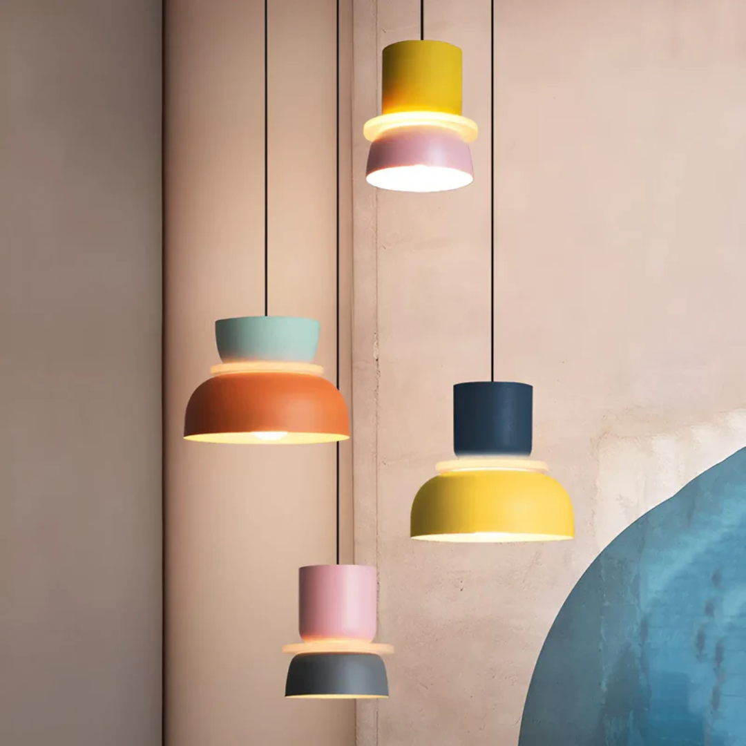 Skanto | VividGlow – Colorful Macaron LED Pendant Lamp | Modern, Stylish & Energy Efficient