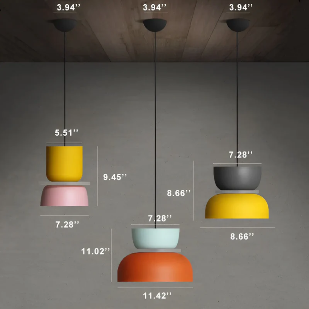 Skanto | VividGlow – Colorful Macaron LED Pendant Lamp | Modern, Stylish & Energy Efficient