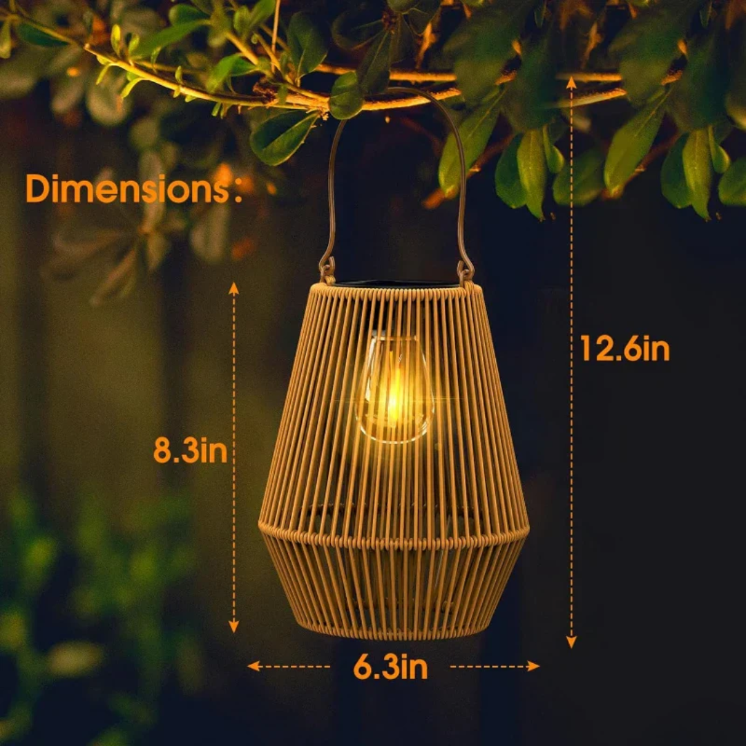 Brehn | Hand-woven waterproof solar garden light - SunWeave