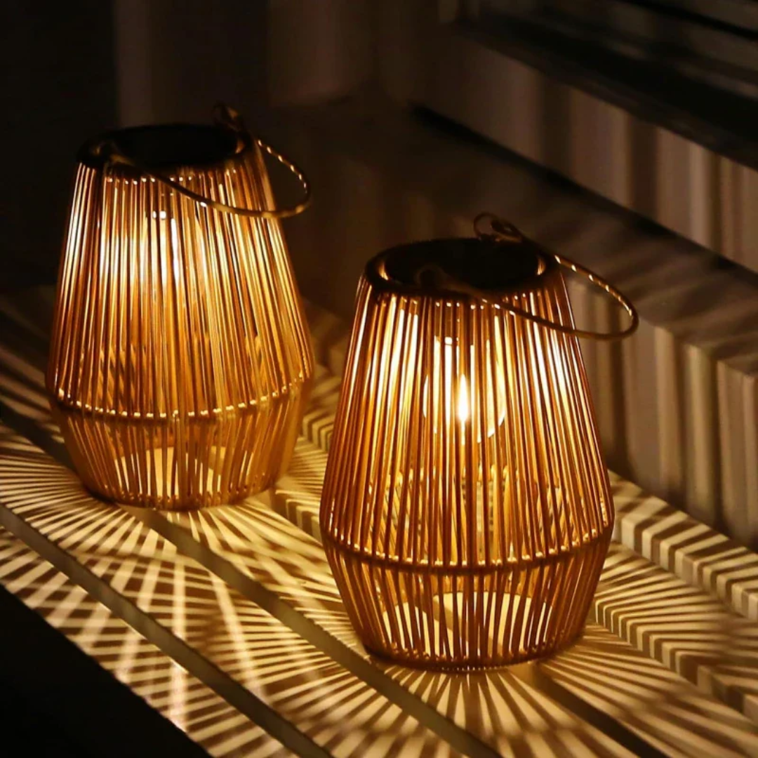 Brehn | Hand-woven waterproof solar garden light - SunWeave