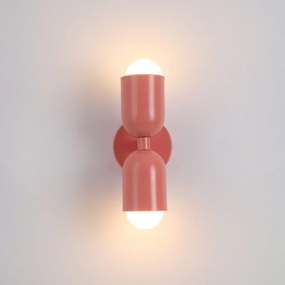 BowLift | Wall Light DuoGlow | Dual-Sided LED Lighting | Color Highlight for Your Home | Metal Housing in Green, Pink or Red