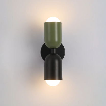 BowLift | Wall Light DuoGlow | Dual-Sided LED Lighting | Color Highlight for Your Home | Metal Housing in Green, Pink or Red