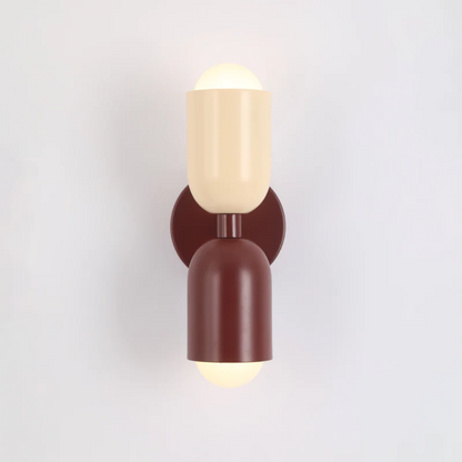 BowLift | Wall Light DuoGlow | Dual-Sided LED Lighting | Color Highlight for Your Home | Metal Housing in Green, Pink or Red