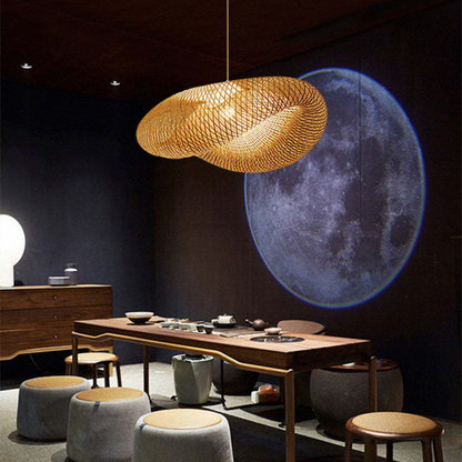 Skanto | Design LED Pendant Lamp Bamboo Spheres - EcoSphere