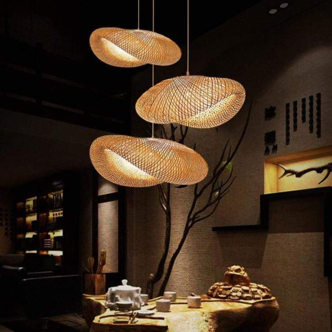 Skanto | Design LED Pendant Lamp Bamboo Spheres - EcoSphere
