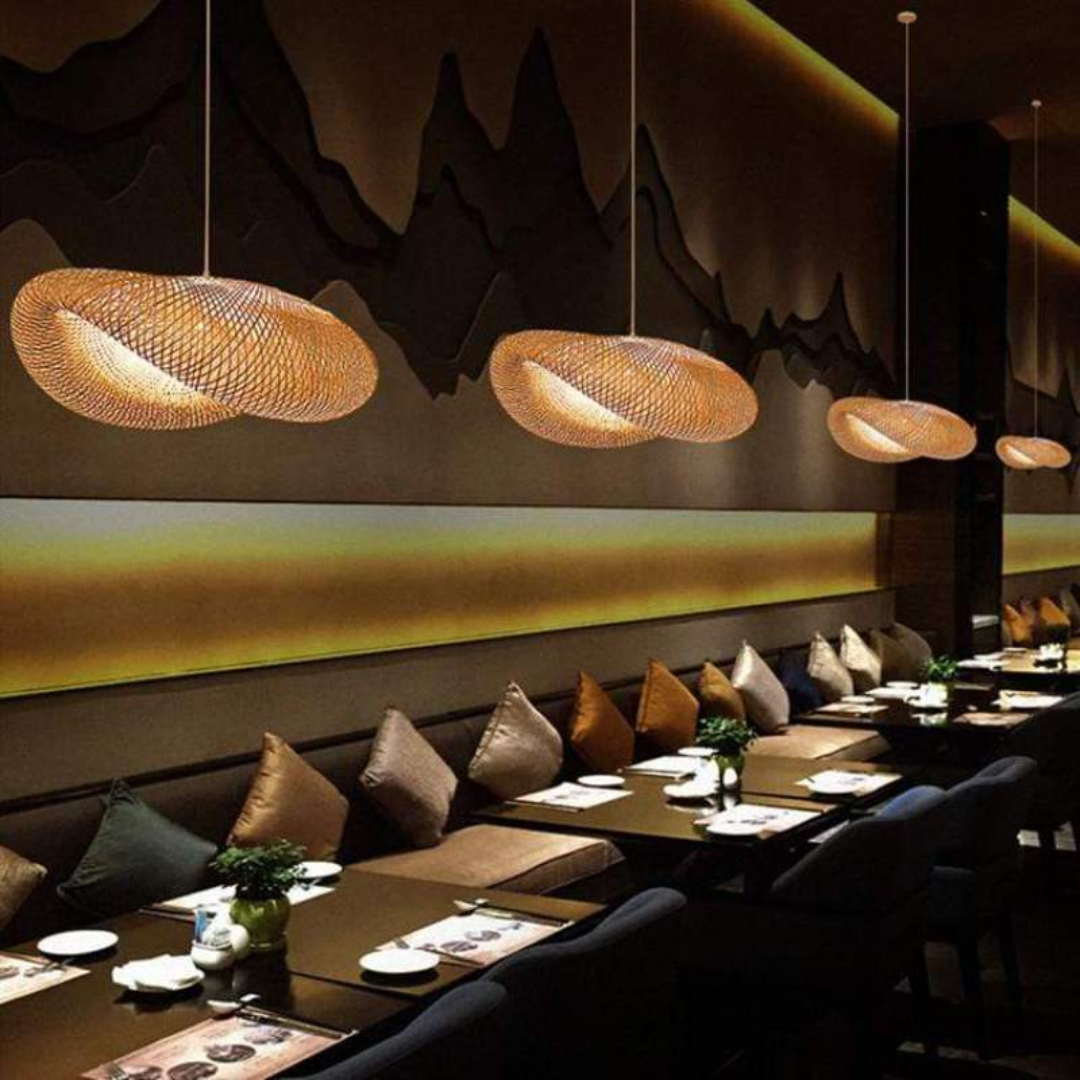 Skanto | Design LED Pendant Lamp Bamboo Spheres - EcoSphere
