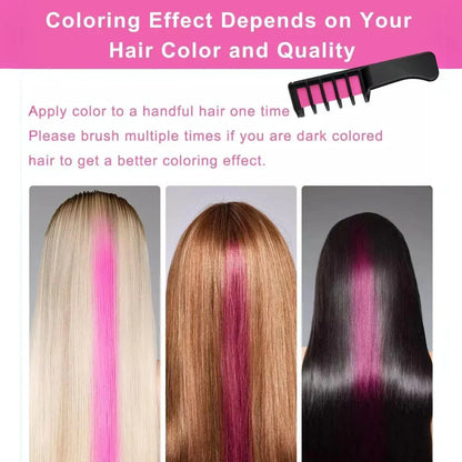 Skanto | Washable Hair Chalk Comb | For Colorful Hair Accents