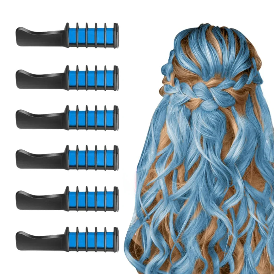 Skanto | Washable Hair Chalk Comb | For Colorful Hair Accents
