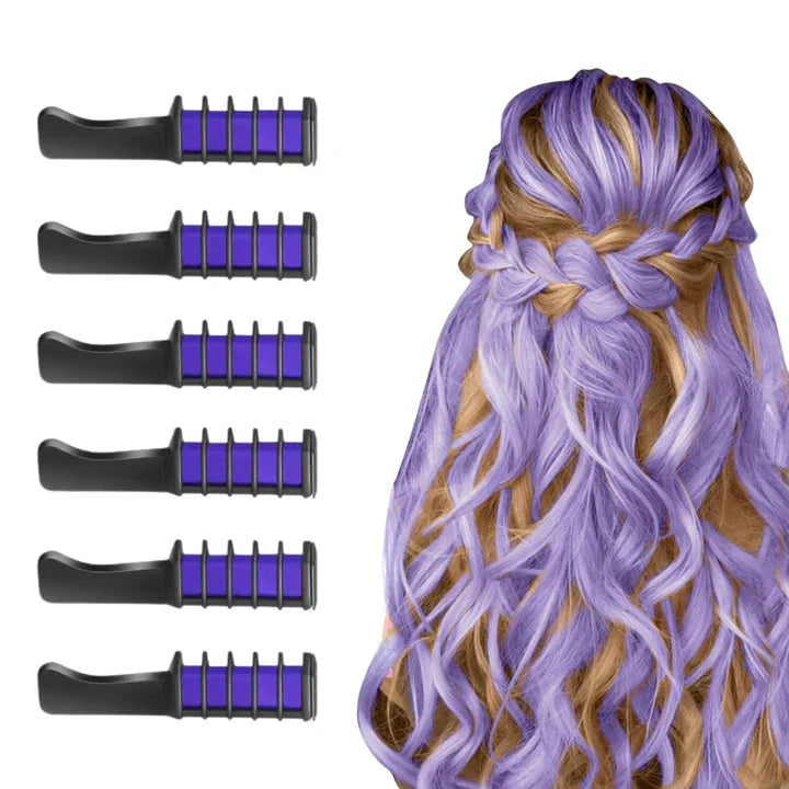 Skanto | Washable Hair Chalk Comb | For Colorful Hair Accents