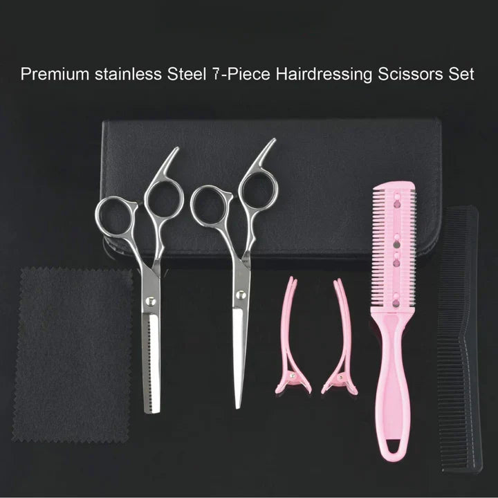 Skanto | Professional Hairdressing Set | Cutting and Thinning Shears for Precision Hairstyles