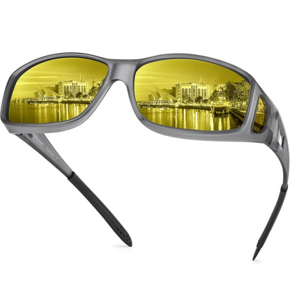 Norvo | Polaroid Night Driving Glasses | Anti-Glare, Lightweight & Ideal for Low Light Conditions