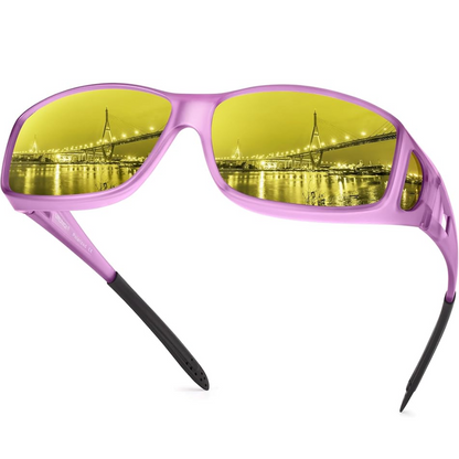 Norvo | Polaroid Night Driving Glasses | Anti-Glare, Lightweight & Ideal for Low Light Conditions