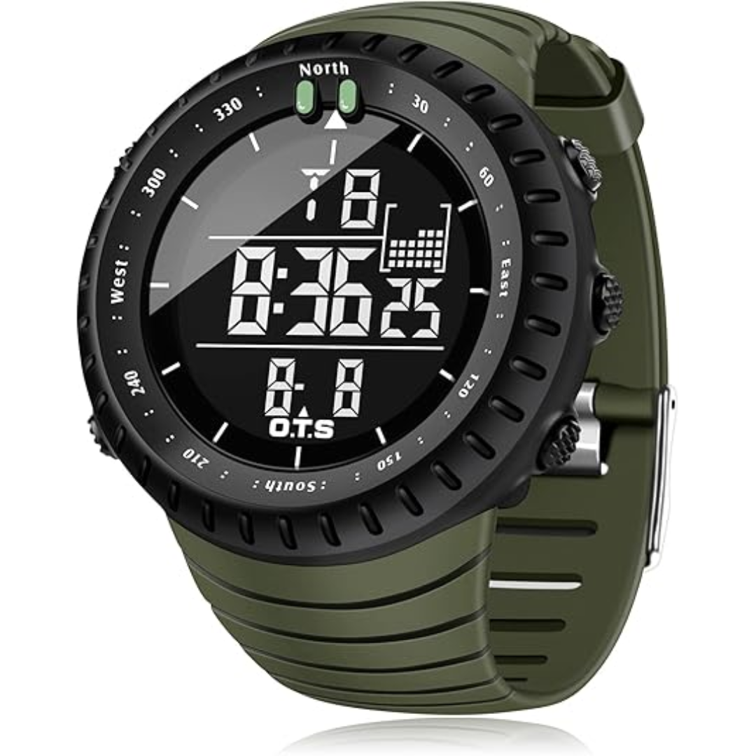 Kalsten | Henry Waterproof Men’s Digital Sports Watch – Shockproof, Tactical & LED Backlit Outdoor Timepiece