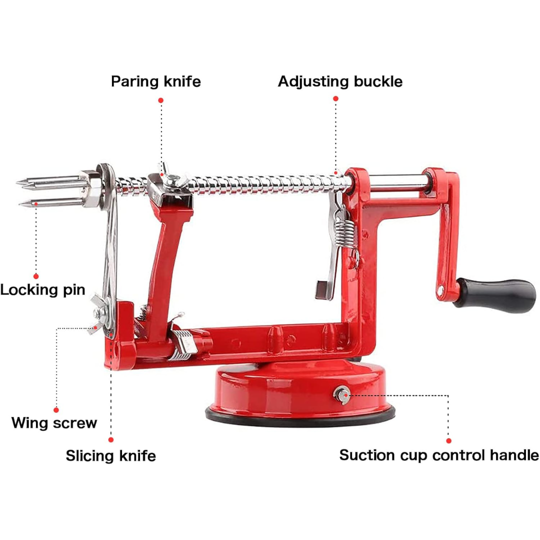 Skanto | Apple Peeler & Slicer With Suction Cup - Core Remover