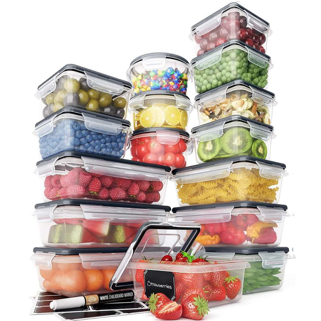 Skanto | Luxury 16-Piece Storage Box Set – BPA-Free, Airtight & Stackable