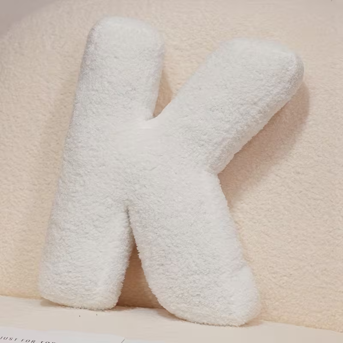 White Letter Decorative Pillow – Soft And Versatile | Creative Pillows For Your Sofa And Bed | Bowlift