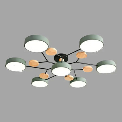 Scandinavian Branched LED Chandelier for Modern Home Lighting