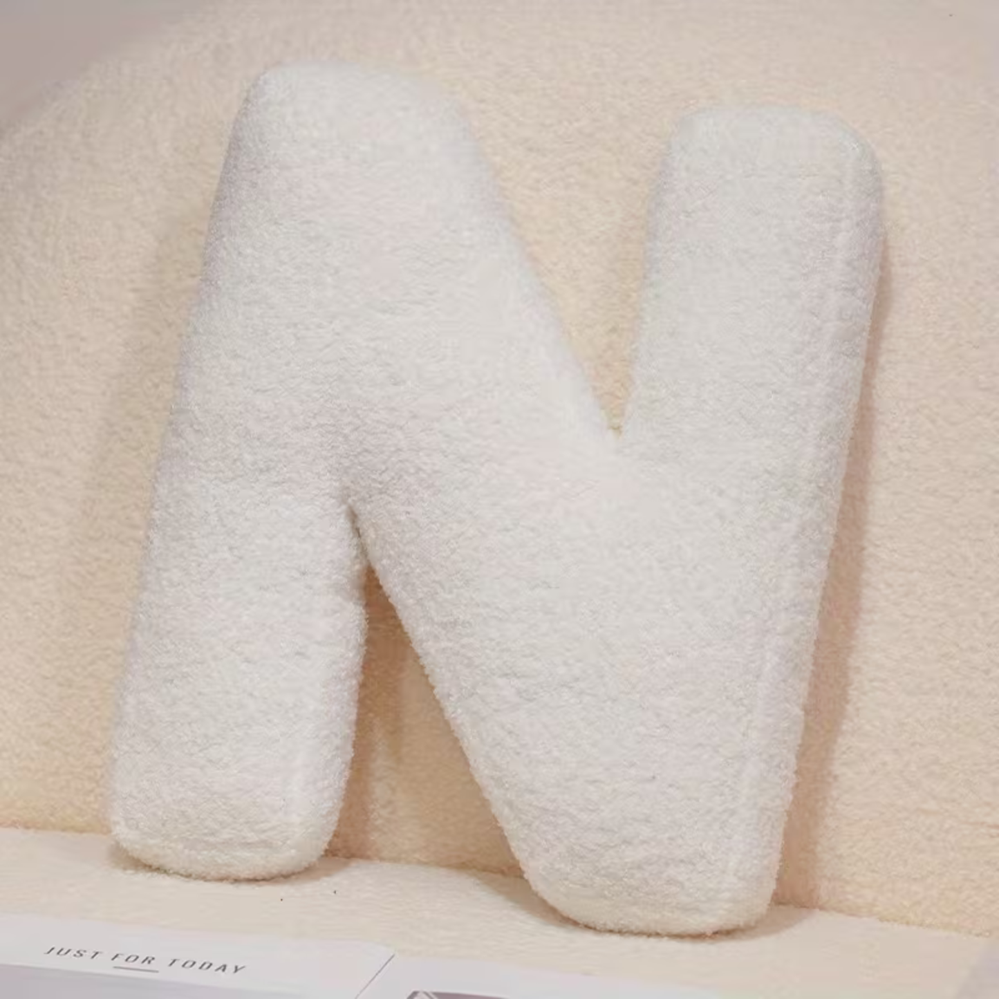 White Letter Decorative Pillow – Soft And Versatile | Creative Pillows For Your Sofa And Bed | Bowlift