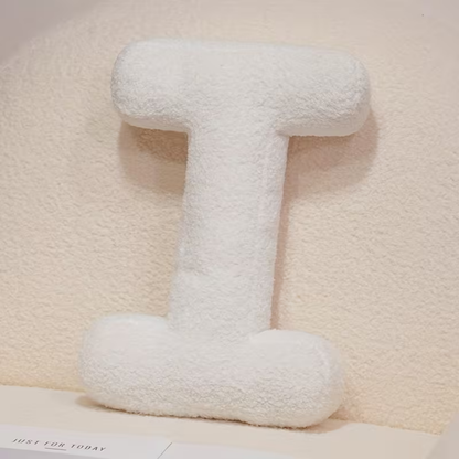 White Letter Decorative Pillow – Soft And Versatile | Creative Pillows For Your Sofa And Bed | Bowlift