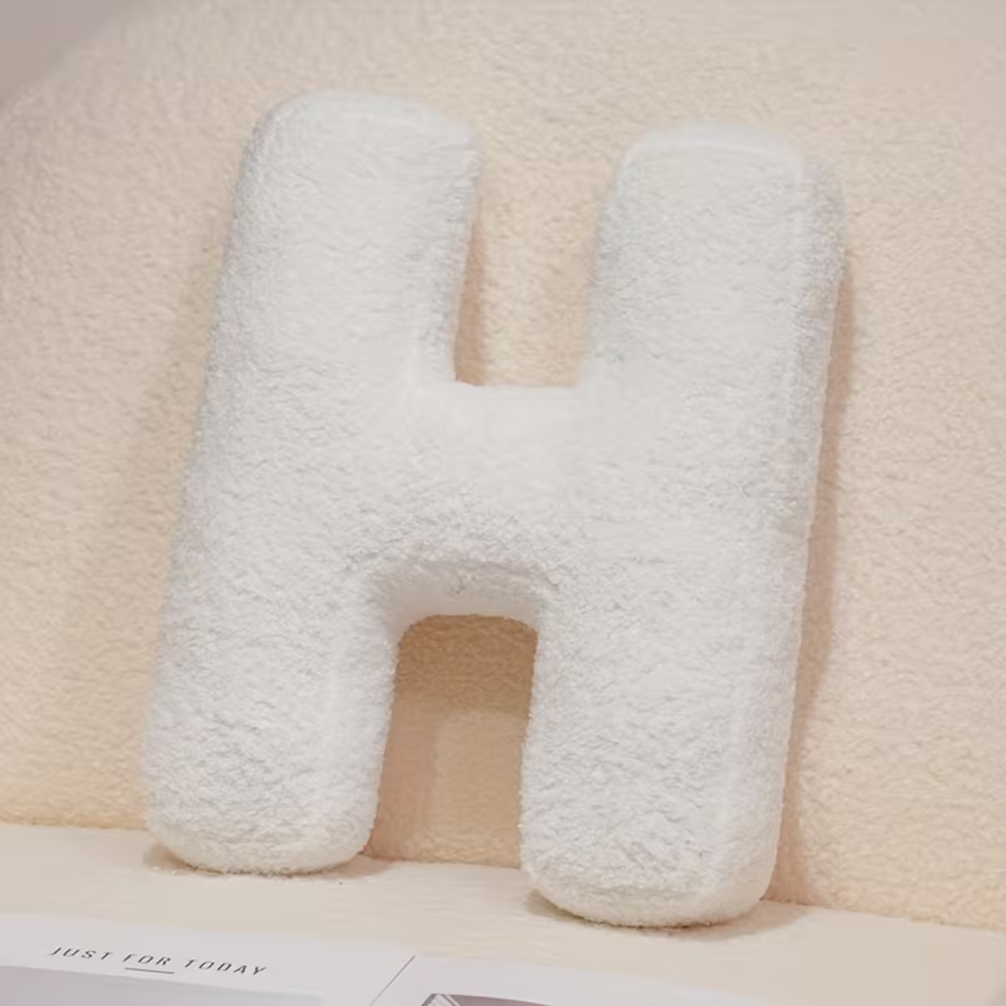 White Letter Decorative Pillow – Soft And Versatile | Creative Pillows For Your Sofa And Bed | Bowlift