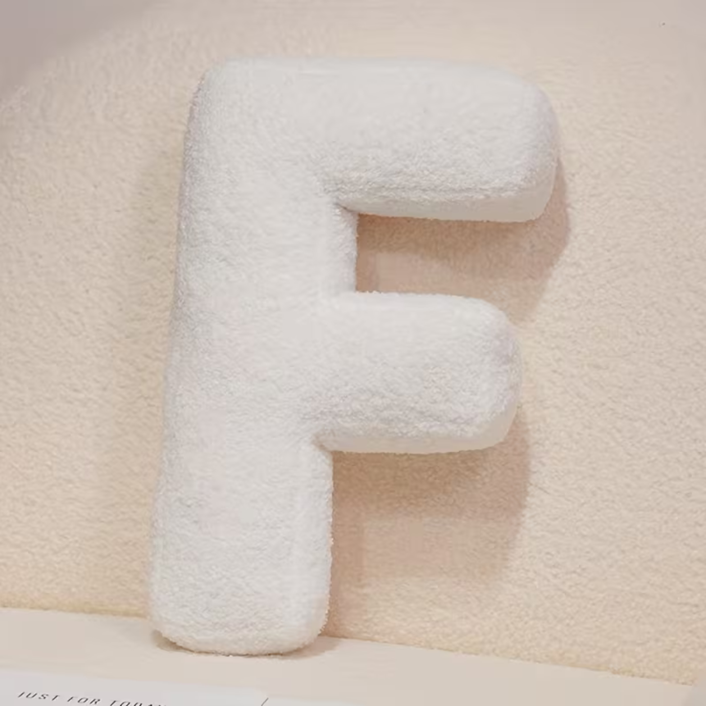 White Letter Decorative Pillow – Soft And Versatile | Creative Pillows For Your Sofa And Bed | Bowlift