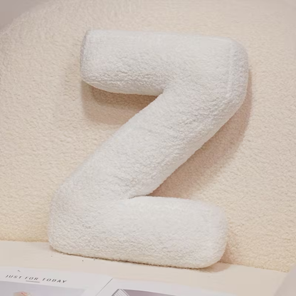 White Letter Decorative Pillow – Soft And Versatile | Creative Pillows For Your Sofa And Bed | Bowlift