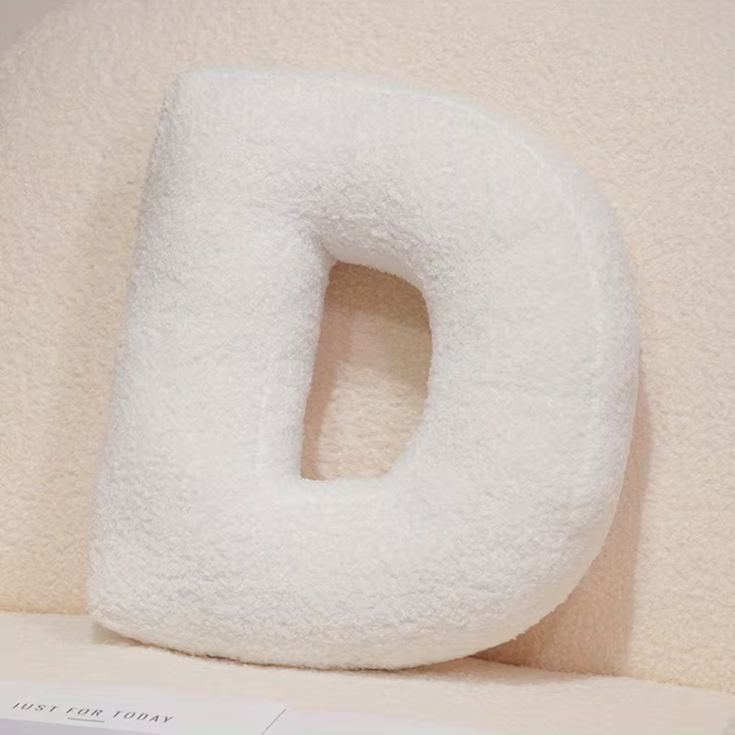 White Letter Decorative Pillow – Soft And Versatile | Creative Pillows For Your Sofa And Bed | Bowlift