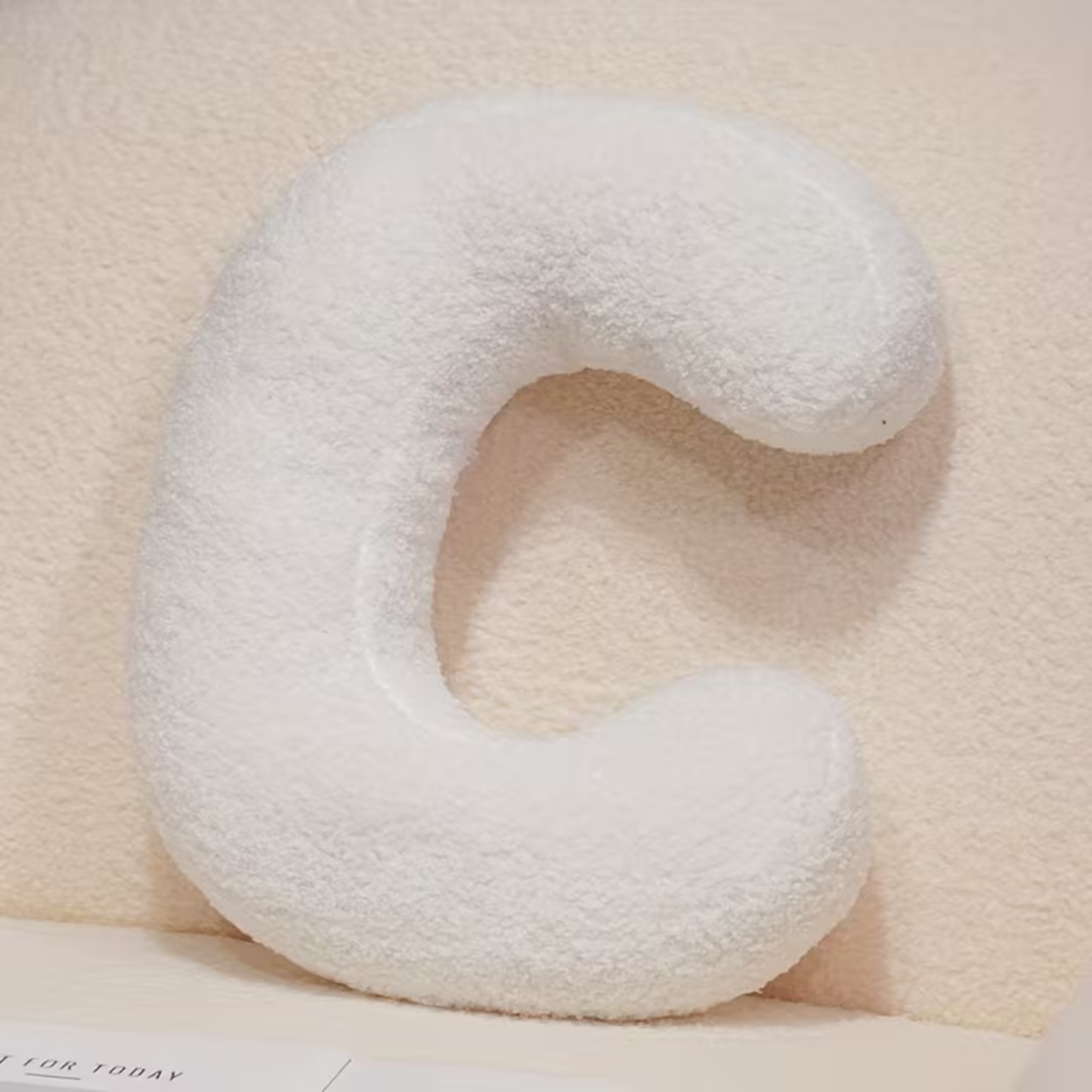 White Letter Decorative Pillow – Soft And Versatile | Creative Pillows For Your Sofa And Bed | Bowlift