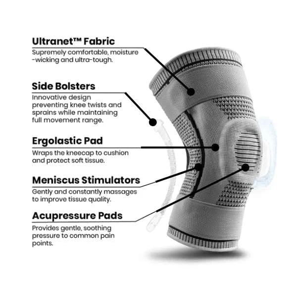 BowLift | Knee support with silicone core for stability & freedom from pain | Ideal for arthritis, sport & everyday life