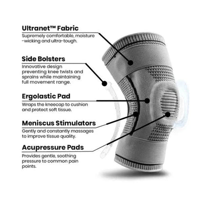BowLift | Knee support with silicone core for stability & freedom from pain | Ideal for arthritis, sport & everyday life