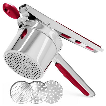 BowLift | PureMasher Pro Stainless Steel Potato Masher 15oz | Extra Large Capacity | For Mashed Potatoes, Vegetables & Fruits | Lump-Free & Durable