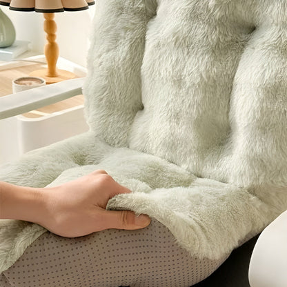 Soft faux fur seat cushion – extra thick and cozy | Perfect for armchairs and sofas