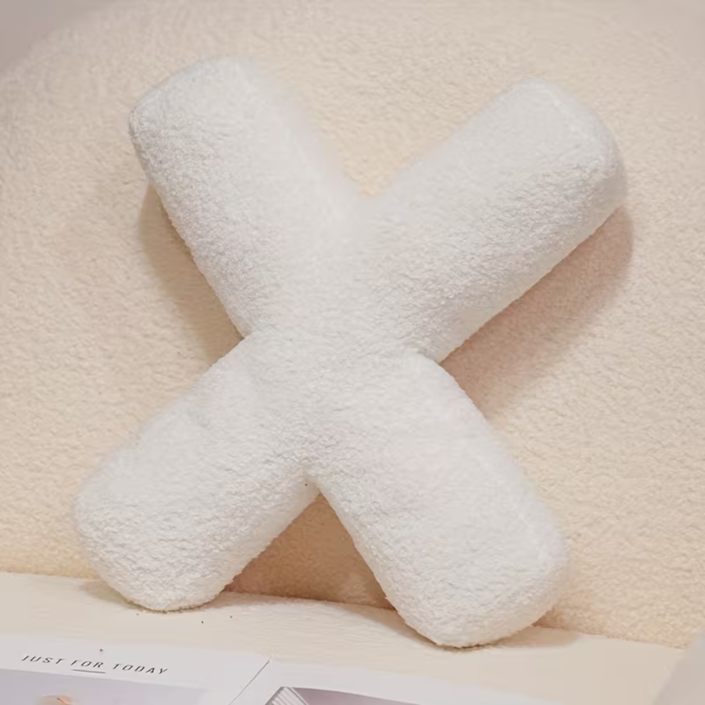 White Letter Decorative Pillow – Soft And Versatile | Creative Pillows For Your Sofa And Bed | Bowlift