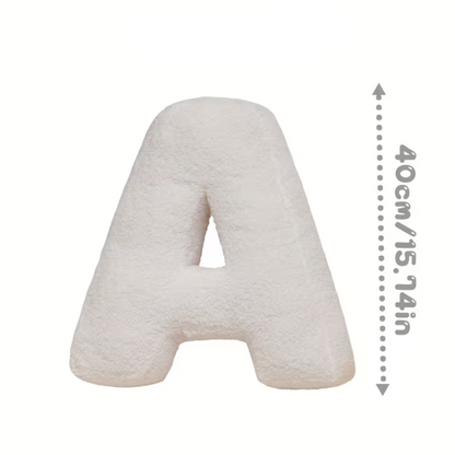 White Letter Decorative Pillow – Soft And Versatile | Creative Pillows For Your Sofa And Bed | Bowlift