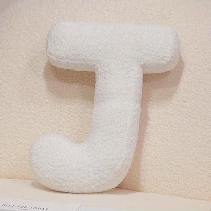 White Letter Decorative Pillow – Soft And Versatile | Creative Pillows For Your Sofa And Bed | Bowlift